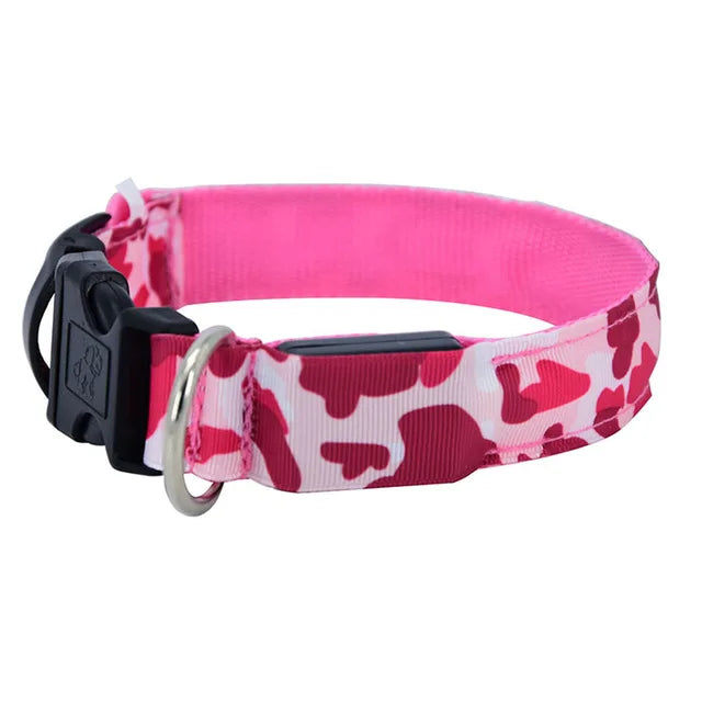 LED Dog Collar Luminous Pet Products Safety